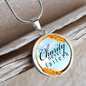TEST Circle Necklace Charity Never Faileth