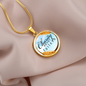 TEST Circle Necklace Charity Never Faileth