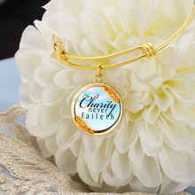 Load image into Gallery viewer, TEST Circle Bangle charity Never Faileth